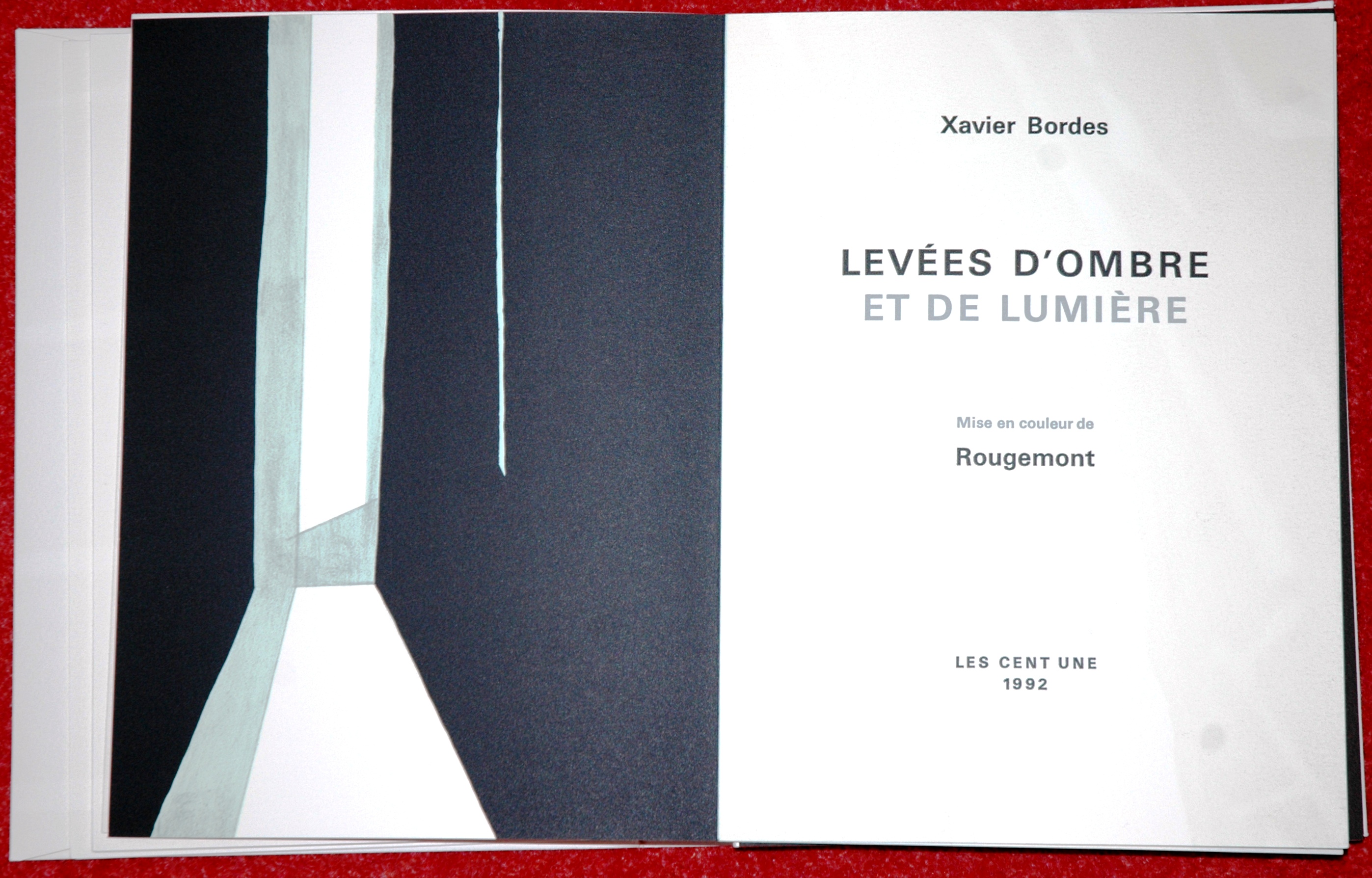 Levées d'ombre et de lumières, de Xavier Bordes, lithographie originale de Guy de ROUGEMONT